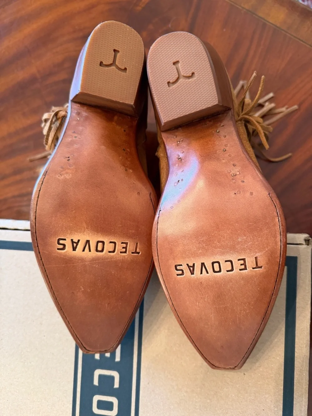 NWT Tecovas Toffee The Georgia Womens Snip Toe Short Boots 8.5 - Picture 16 of 16